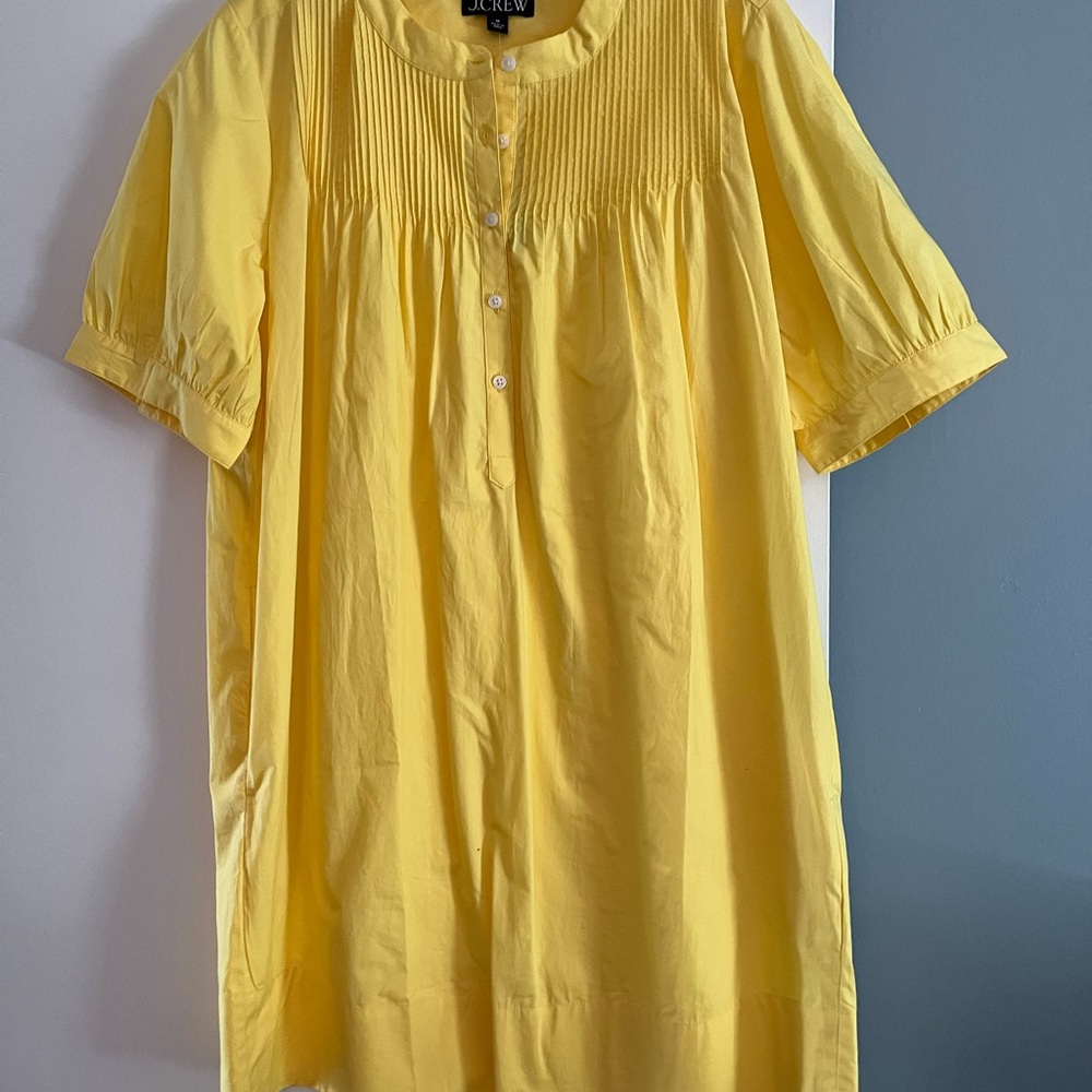 J.Crew Yellow Button-Down Dress